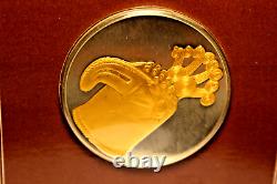 Frankling Mint Silver 925 GP COIN 1977 El Museo Del Oro CABEZADE BASTON AGUILA