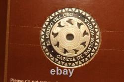 Frankling Mint Silver 925 GP COIN 1977 El Museo Del Oro CABEZADE BASTON AGUILA