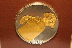 Frankling Mint Silver 925 GP COIN 1977 El Museo Del Oro CABEZADE BASTON AGUILA