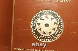 Frankling Mint Silver 925 GP COIN 1977 El Museo Del Oro CABEZADE BASTON AGUILA
