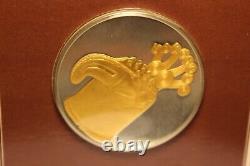 Frankling Mint Silver 925 GP COIN 1977 El Museo Del Oro CABEZADE BASTON AGUILA