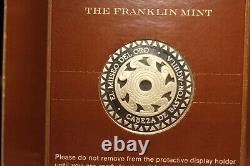 Frankling Mint Silver 925 GP COIN 1977 El Museo Del Oro CABEZADE BASTON AGUILA