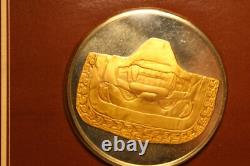 Frankling Mint Silver 925 GP COIN 1977 El Museo Del Oro MASCARA DE INZA