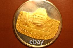 Frankling Mint Silver 925 GP COIN 1977 El Museo Del Oro MASCARA DE INZA