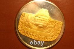 Frankling Mint Silver 925 GP COIN 1977 El Museo Del Oro MASCARA DE INZA