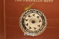 Frankling Mint Silver 925 GP COIN 1977 El Museo Del Oro MASCARA DE INZA