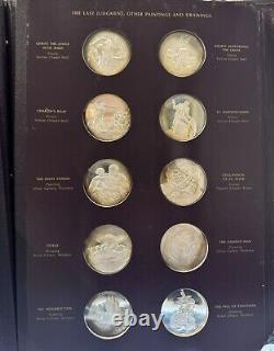 Frescoes From the Sistine Chapel Ceiling Sterling Silver Coins Lot Of 60