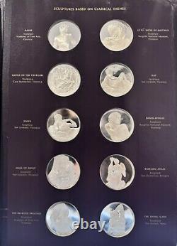 Frescoes From the Sistine Chapel Ceiling Sterling Silver Coins Lot Of 60