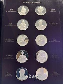 Frescoes From the Sistine Chapel Ceiling Sterling Silver Coins Lot Of 60