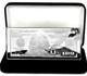 Gift 1 -2025-4oz Silver Proof Ben Franklin $100 Bill Bar+at Hldr+blue V Cs+coa