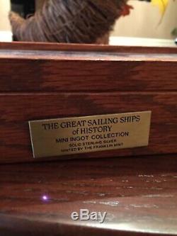 GREAT SAILING SHIPS of HISTORY Franklin Mint Silver Ingot Set Complete 50 Bars