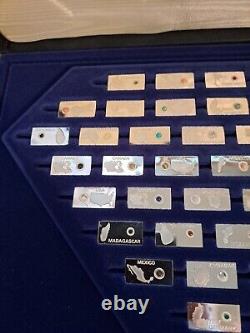 Gemstones Of The World 63 Silver Bars From Franklin Mint