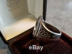 Georg Jensen Franklin Mint 925 Sterling Silver Eagle Ring Size 10 Pre-owned