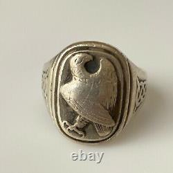 Georg Jensen Vintage Sterling Silver 1982 Franklin Mint Eagle Ring Size 10.25