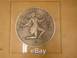 Gilroy Roberts Libra Zodiac. 999 Silver Wall Plaque 51/100 Made Franklin Mint