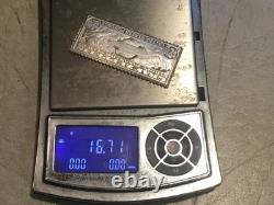 Graf Zeppelin Us Stamp $2.60 Europe Pan America Flight 925 Silver Ingot Gr 16.71