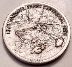 Grand Canyon National Park Silver Medallic Arts Co. Ny 1972 Whitewater Rapids
