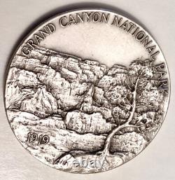 Grand Canyon National Park Silver Medallic Arts Co. Ny 1972 Whitewater Rapids