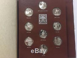 Great American Indian Chiefs Medal Collection Sterling Silver Franklin Mint