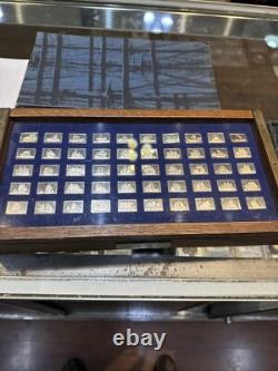 Great Sailing Ships Of History Franklin Mint 50 Bars Sterling Silver Ingot Set
