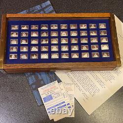 Great Sailing Ships Of History Franklin Mint 50 Bars Sterling Silver Ingot Set