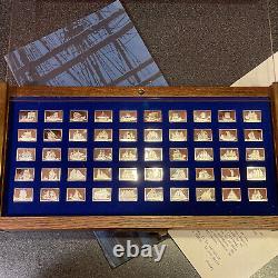 Great Sailing Ships Of History Franklin Mint 50 Bars Sterling Silver Ingot Set