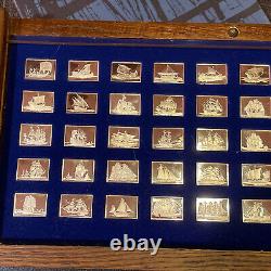 Great Sailing Ships Of History Franklin Mint 50 Bars Sterling Silver Ingot Set
