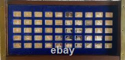 Great Sailing Ships Of History Franklin Mint 50 Bars Sterling Silver Lingot Set