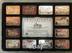 HARLEY DAVIDSON 90Th ANNIVERSARY SILVER INGOT SET. 30 INGOTS 1.4oz EACH. (40oz)