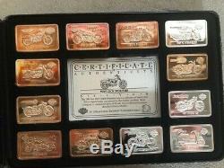 HARLEY DAVIDSON 90Th ANNIVERSARY SILVER INGOT SET. 30 INGOTS 1.4oz EACH. (40oz)