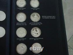 HISTORY OF MEDICINE SILVER PROOF MEDALS, Franklin Mint, 1970-72