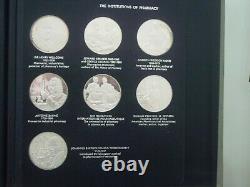 HISTORY OF PHARMACY SILVER PROOF MEDALS, Franklin Mint, 1970-72