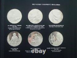 HISTORY OF PHARMACY SILVER PROOF MEDALS, Franklin Mint, 1970-72