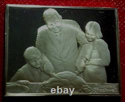 HOLIDAY DINNER NORMAN ROCKWELL Fondest Memories Bar 3+oz. 925 Fine Silver