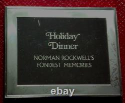 HOLIDAY DINNER NORMAN ROCKWELL Fondest Memories Bar 3+oz. 925 Fine Silver