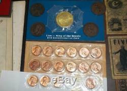 HUGE MIXED LOT COLLECTION COIN PROOF SETS MEDAL S FDCs FRANKLIN MINT SILVER $2