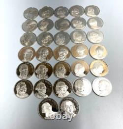Half Ounce. 925 SILVER ROUNDs SILVER Medal Historic USA Figures 32 Total