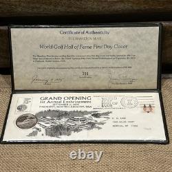 Hamilton Mint World Golf HOF First Day Cover Pinehurst 1974 0.8oz 0.999 Silver