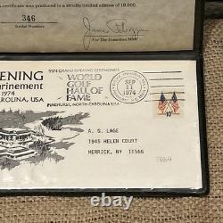 Hamilton Mint World Golf HOF First Day Cover Pinehurst 1974 0.8oz 0.999 Silver