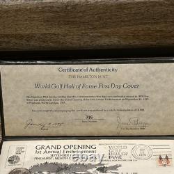 Hamilton Mint World Golf HOF First Day Cover Pinehurst 1974 0.8oz 0.999 Silver