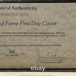 Hamilton Mint World Golf HOF First Day Cover Pinehurst 1974 0.8oz 0.999 Silver
