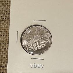 Hamilton Mint World Golf HOF First Day Cover Pinehurst 1974 0.8oz 0.999 Silver
