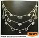 Harley-davidson Ladies' Silver Triple-strand Necklace From Franklin Mint D4j8870