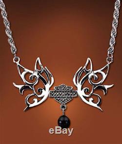Harley-Davidson Ladies Wings of Steel Necklace from Franklin Mint D4J8592