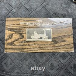 Hercules INTERNATIONAL LOCOMOTIVE FRANKLIN MINT train SILVER INGOT PROOF