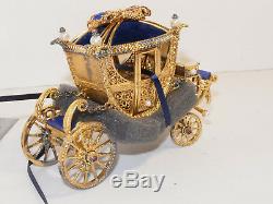 House Of Igor Carl Faberge Imperial Wedding Coach! 1985! Sold Plated Silver! Box