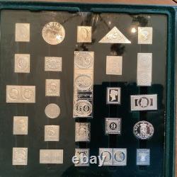 International Society Of Postmasters Silver Proofs Of 50 World Greatest Stamps