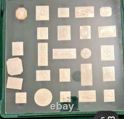 International Society Of Postmasters Silver Proofs Of 50 World Greatest Stamps