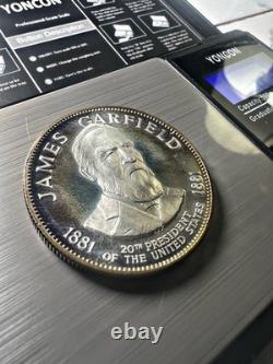 James Garfield Franklin Mint Presidential Commemorative Sterling Silver Medal