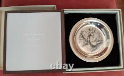 James Wyeth Along the Brandywine Franklin Mint Sterling Silver Plate